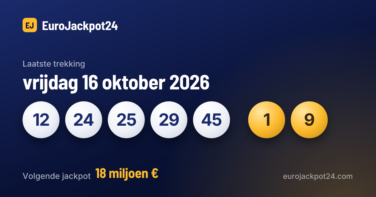 EuroJackpot statistieken: langste pauzes, Euronummers en tientallen